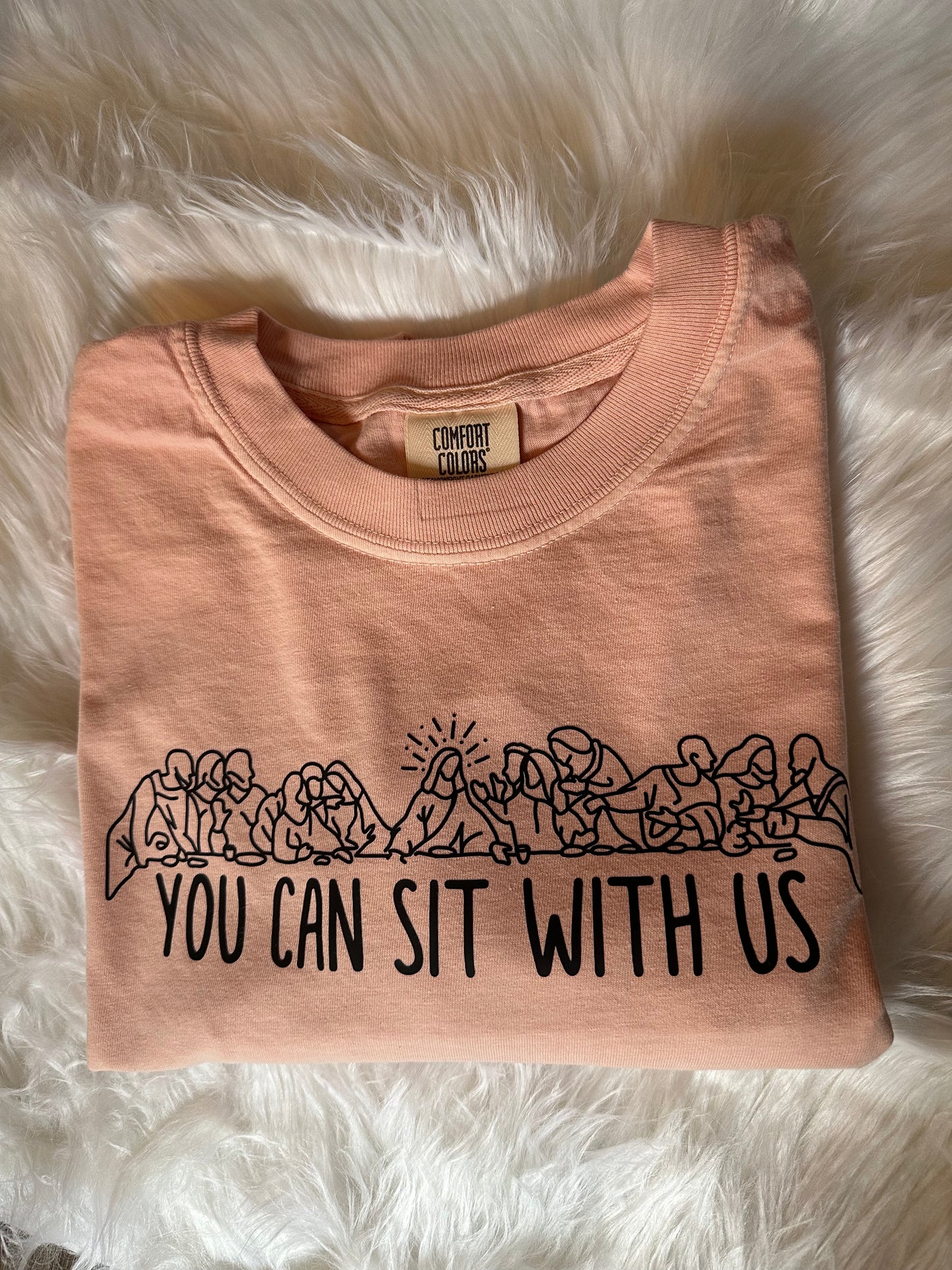 You can sit with us