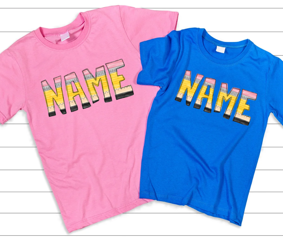 Pencil Font Custom Name