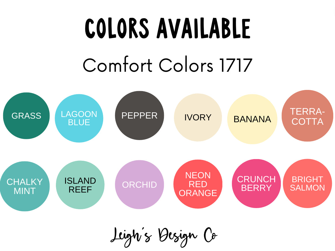 Comfort Color Add On (Upcharge)