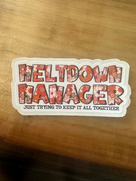 Meltdown Manager Sticker
