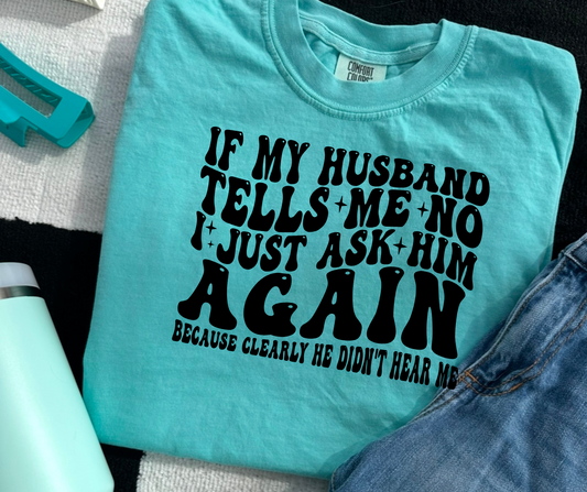 If my husband tells me no