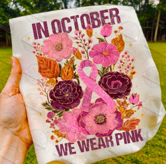 In October we wear pink