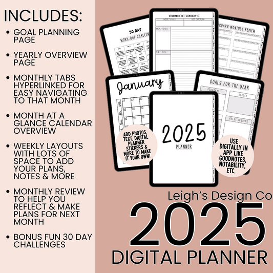 2025 Digital Planner (PDF)