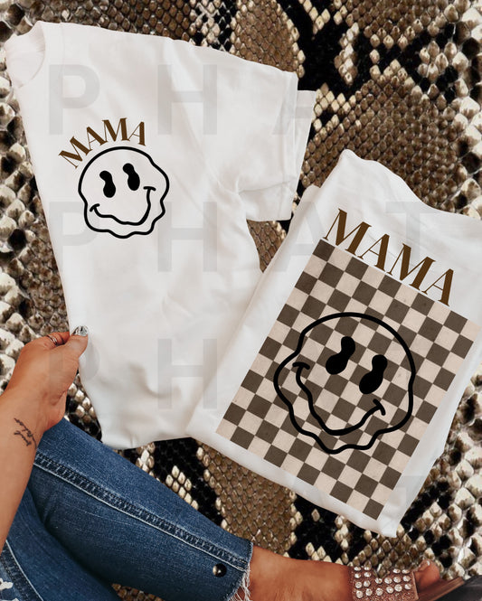 Mama front & back checkered