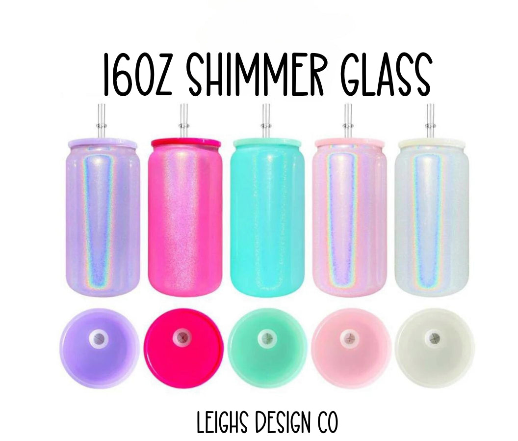 16oz Shimmer Glass