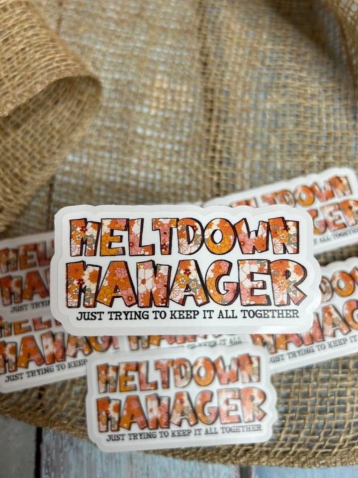 Meltdown Manager Sticker